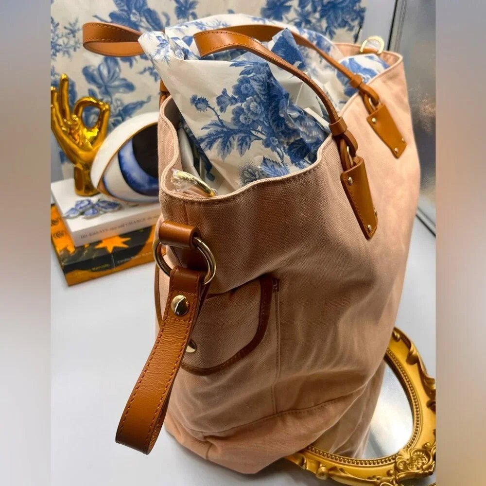 🆕 CHLOE 🧿 BNWOT Baby Canvas Changing Bag, Pink - AUTHENTICATED